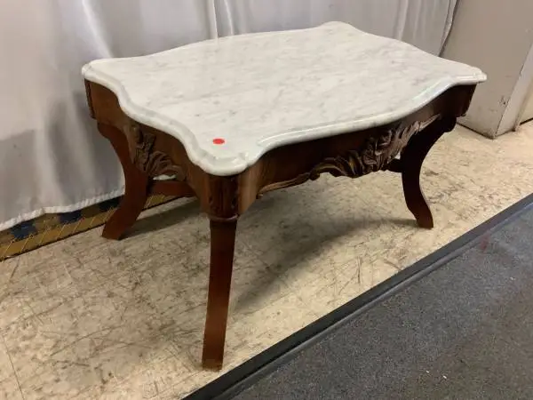 Marble top coffee table