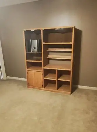 Oak entertainment center