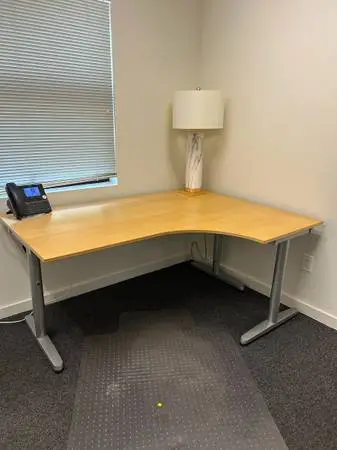 Tan Corner Desk - Great Condition