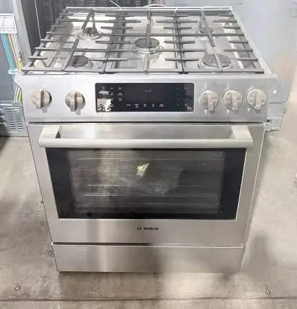 BOSCH 800 Series HDIP054U 30 Dual Fuel Range Stainless Steel