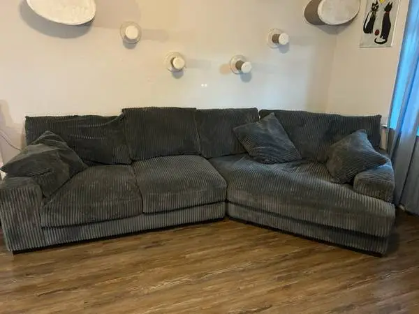 Sectional with cuddler piece