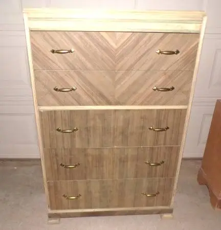 Bare Furniture: 5 Drawer Beautiful Mahogany Chest of Drawers