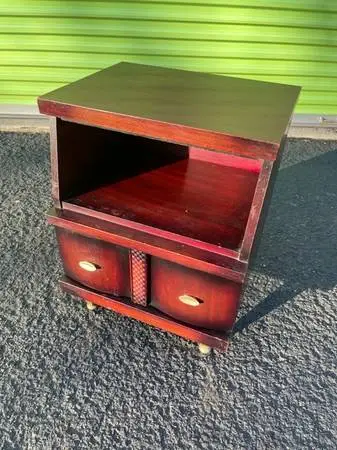 Mid century modern mahogany nightstand