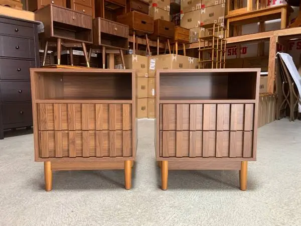 Mid Century Modern Nightstands /End Side Tables set ( Brand New )#12