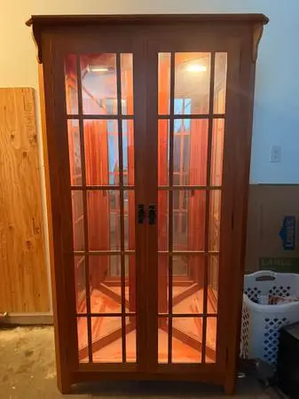 Amish corner cabinet