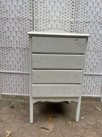 Antique hand painted 4 drawer dresser