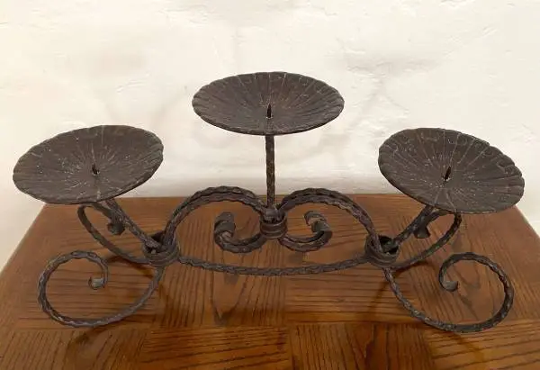 Vintage 3 Pillar Candle Holder