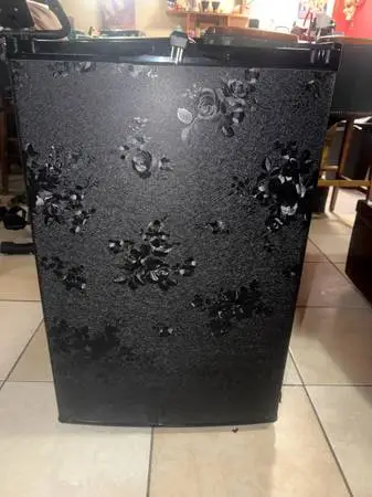 Custom Black Rose Mini Freezer – 3.0 Cu Ft Upright – $150 OBO