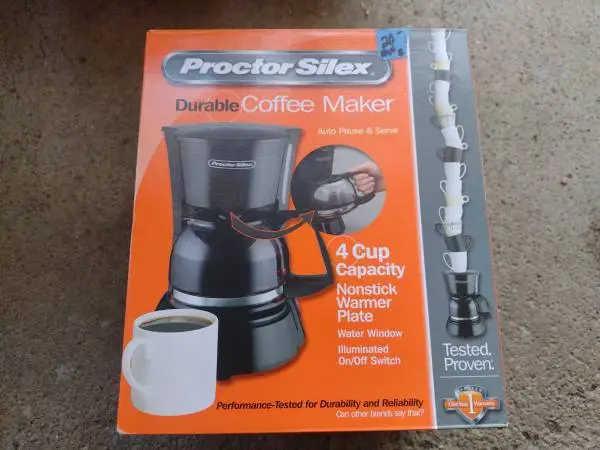 Proctor Silex 4 cup coffee maker