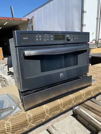 SS GE Profile Single Wall Oven Advantium Model #PSB82408HISC Used