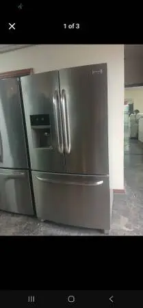 Rare fridgidaire counter depth stainless french door refrigerator