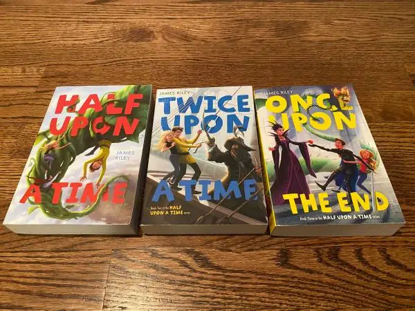 THE HALF UPON A TIME TRILOGY by James Riley 1-3 Paperback Books