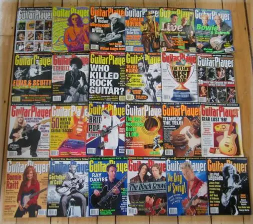 Big Lot of GUITAR PLAYER MAGAZINE Backissues - 24 issues  1997-98