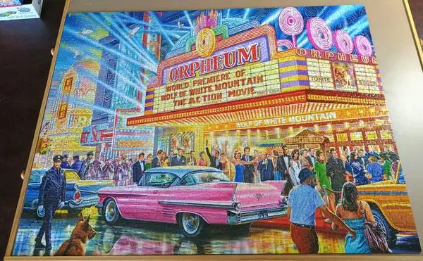 White Mountain Drive-in Movie All Star Premier 1000 Piece Puzzle