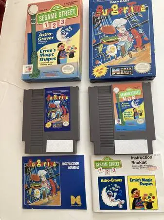 GAMES NINTENDO  kids Sesame Burgertime 2 games Original