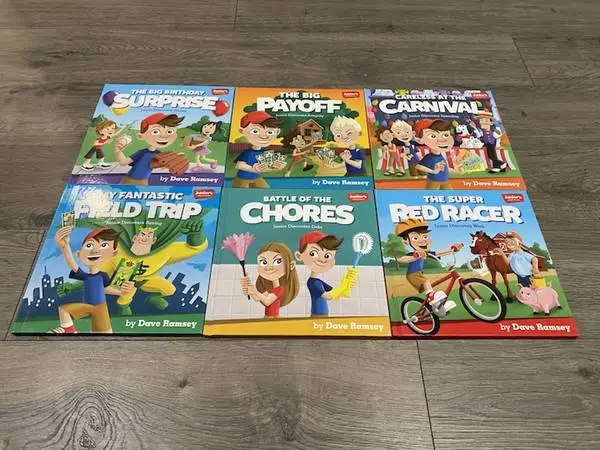 JUNIORS ADVENTURES: STORYTIME BOOK SET Dave Ramsey 6 Hardcover Books