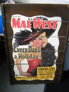 Vintage Mae West Wood Picture