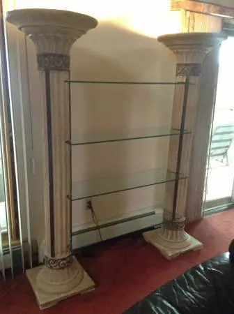 Beautiful Glass Shelf 4 Tier with Lights