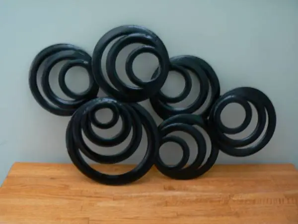 Wall Art.  Black Metal Art Piece.