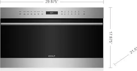 WOLF 30 E SERIES SPEED OVEN (OUT OF BOX)