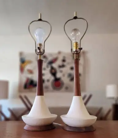 Vintage Mid Century Table Lamps
