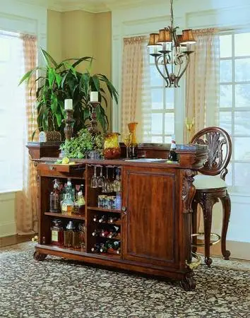 Bar curved cherry walnut