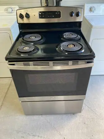 #43 GE Stainless Electric Range