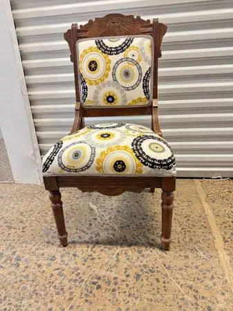 Antique Victorian east lake side chair