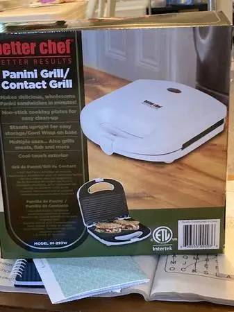 BETTER CHEP PANINI GRILL NEW