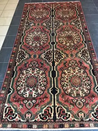GORGEOUSLY DETAILED, ANTIQUE, MALAYER-SAROUK, ORIENTAL RUG: 8.8x4.4