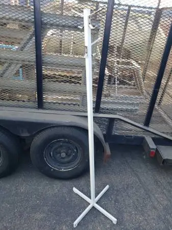 Metal coat rack