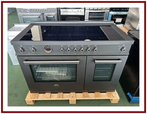 Bertazzoni Professional Series 48 In. Induction Range- Black Carbonio