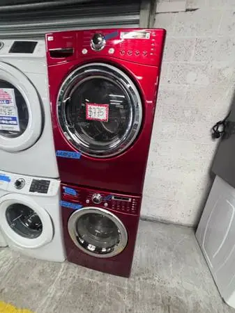 LG front load washer & dryer set with warranty