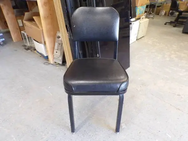 Nice Black Military Style Guest Chair w/o arms