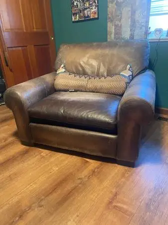 Leather armchair