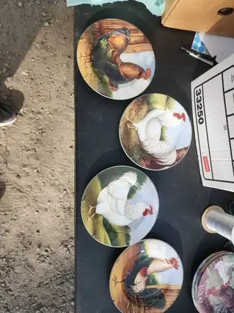 4 David Carter Brown Collection Salad Plates on the farm