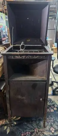 Antique Pathé Floor Phonograph Cabinet