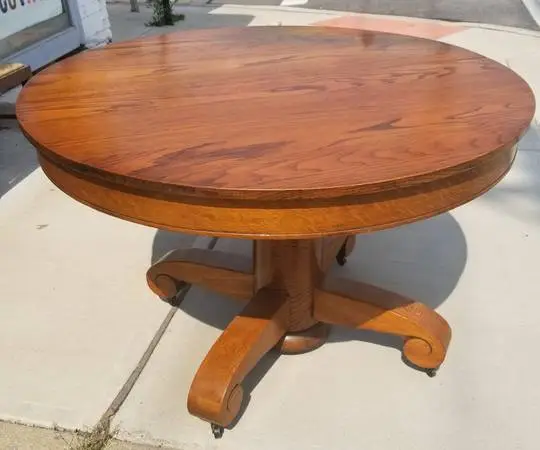 Antique Oak Dining Room Table