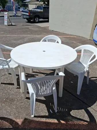 Tables and chairs