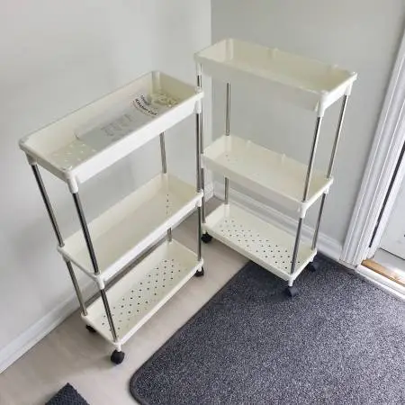Storage Carts (2) Slim / Narrow/ Storage with Casters.