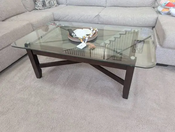 Glass Top Coffee Table