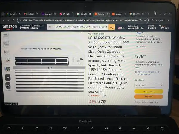 ***NEW!*** LG 12,000 BTU A/C