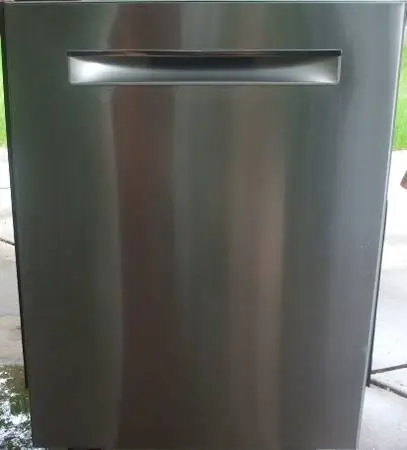 Bosch stainless steel dishwasher with hidden controls