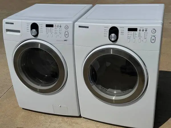 Front load Samsung washer and dryer electric high efficiency