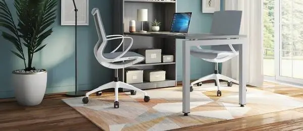 *9 colors 60,66,71w x 30d U/Loop Leg Desk with 48H Adj Shelf Bookcase