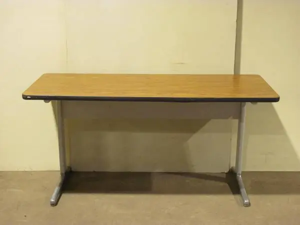 Utility table or desk with laminate top, metal base (60 x 24 x 29h)