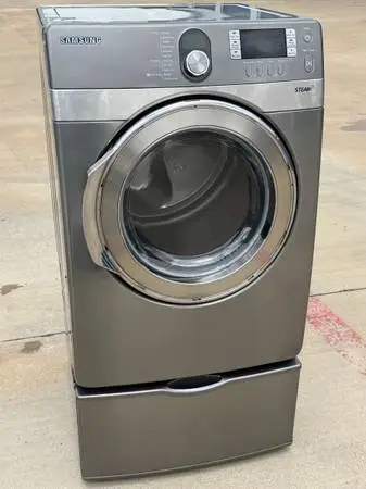 Samsung  dryer electric  graphite steel with pedestal