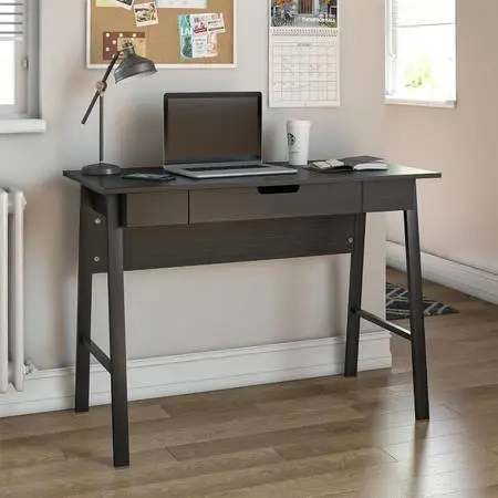Computer Desk for Home Office / School Dorm Black Oak NEW