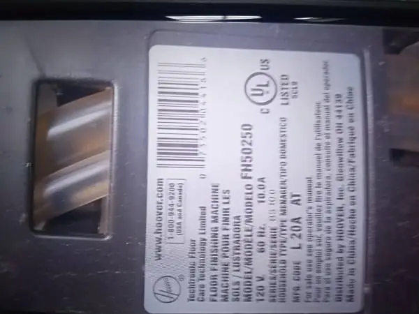 Hoover upright floor & upholstery cleaner