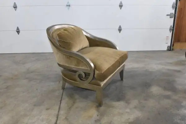 Marge Carson Extra Wide Curved Arm Accent Chair(delivery available)